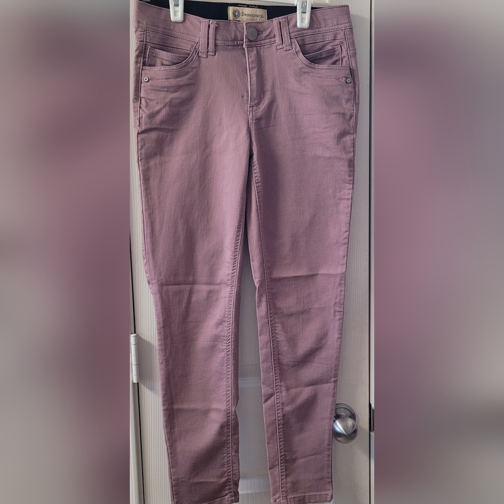 Democracy Women's Mauve Straight Leg Jeans